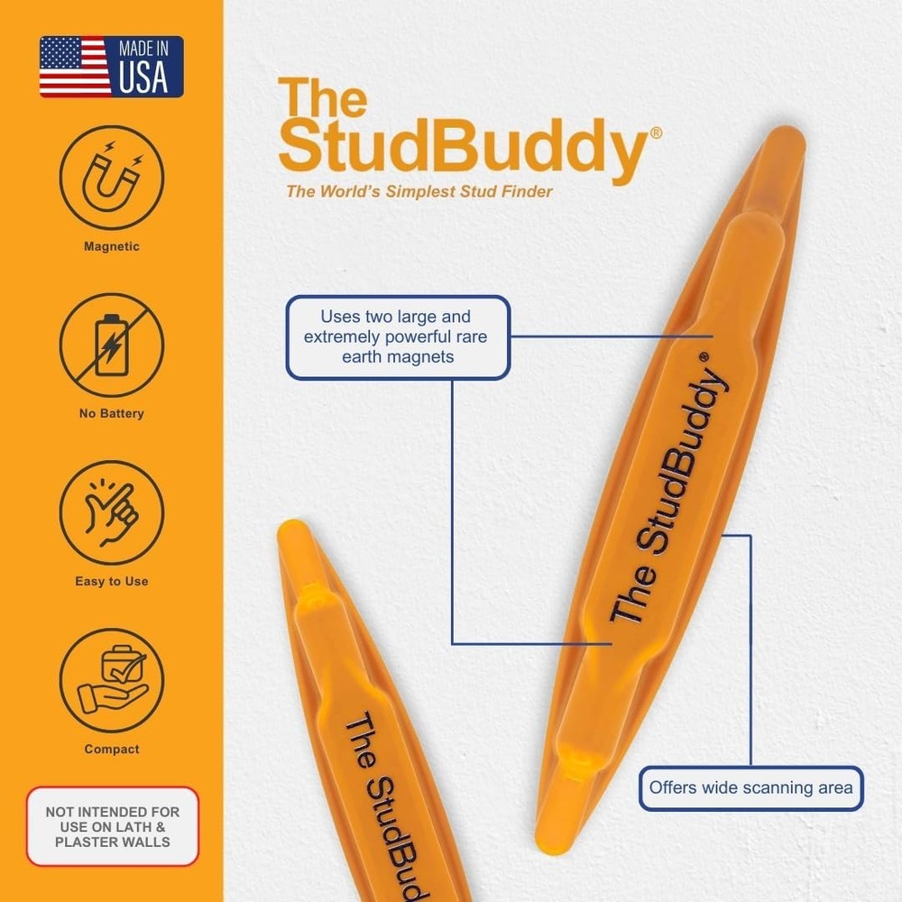 StudBuddy Magnetic Stud Finder - Effortless Tracking of Wall Studs