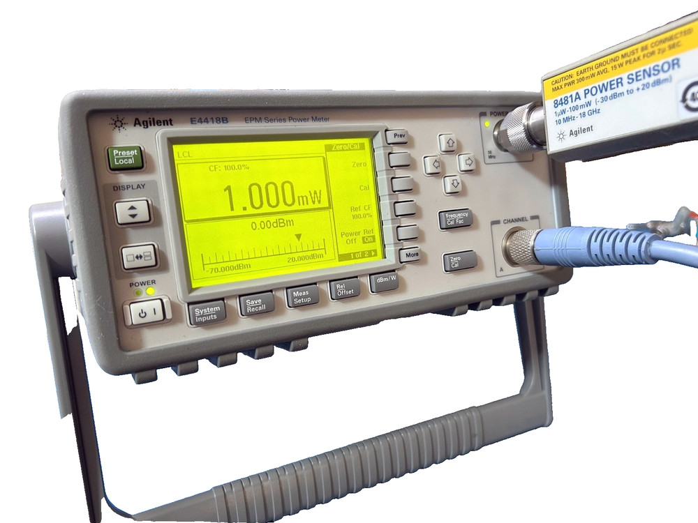Agilent E4418B EPM RF Power Meter System | 8482H Sensor | E9288A Cable
