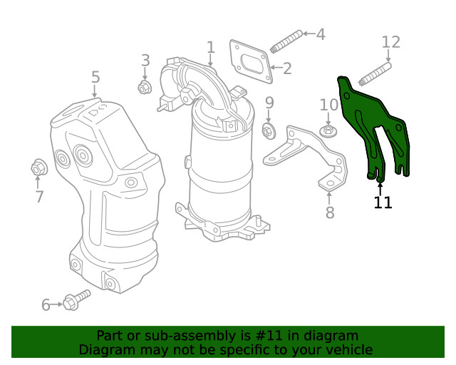 Genuine GM Exhaust Front Bracket 84032837
