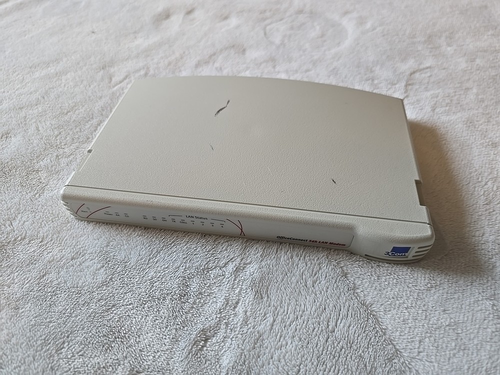 3Com OfficeConnect 56k LAN Modem 3C886 Retro Network PC Analog 10BASE-T