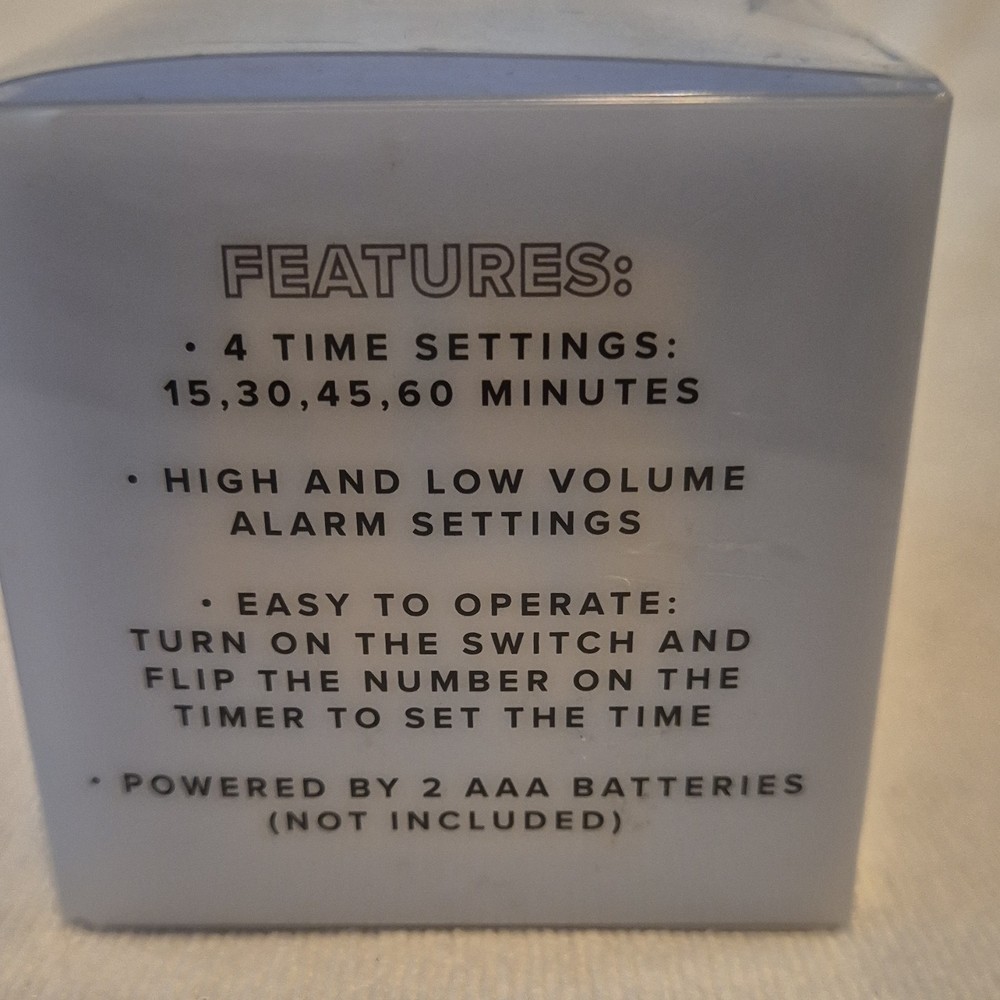 Vivitar Productivity Cube Timer Digital 4 Time Settings Blue Battery Powered