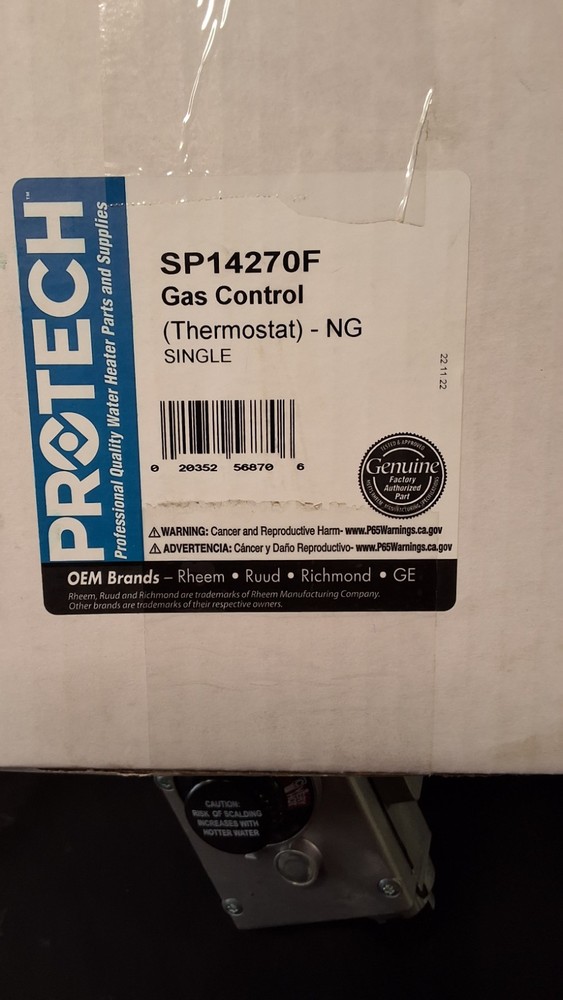 SP14270F | Gas Control (Thermostat) - NG