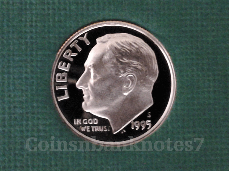1995-S Roosevelt Dime Proof DCAM