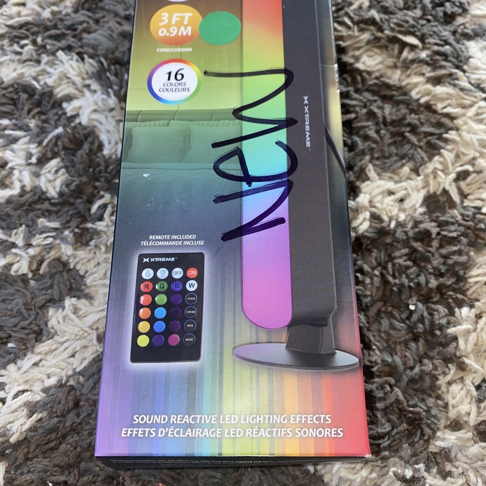 Xtreme Tech 16 Multi Color Light Bar Sound Reactive LED Light Effects Remote