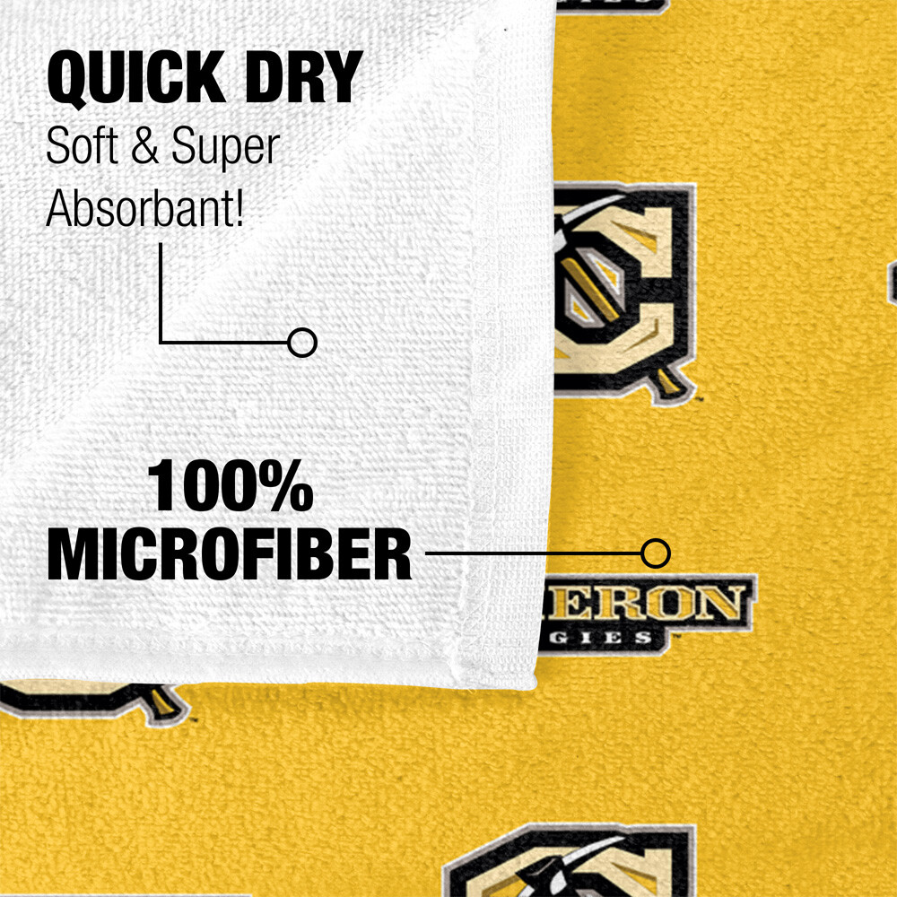 Cameron University Beach Towel/Bath Towel, 30"x60" Logo Pattern
