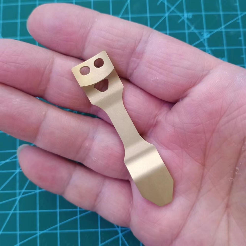 1 Piece Brass Pocket Clip for Flashlight Tool Accessories