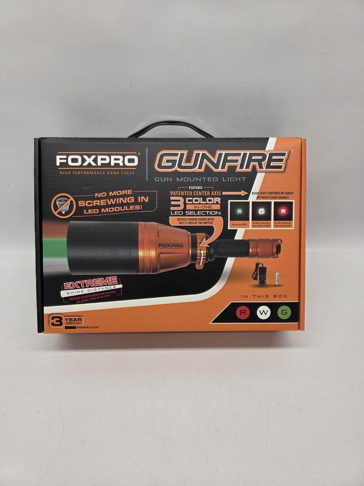 Foxpro Gunfire Gun Mounted Light Kit Red/White/Green