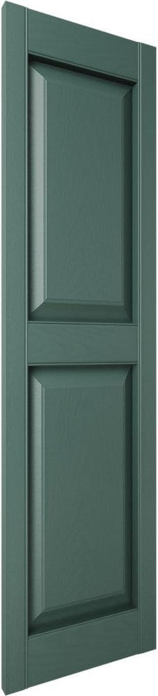 LP2C12X07400FG Custom Two Equal Panels, Raised PanelShutter (Per Pair)12"W x