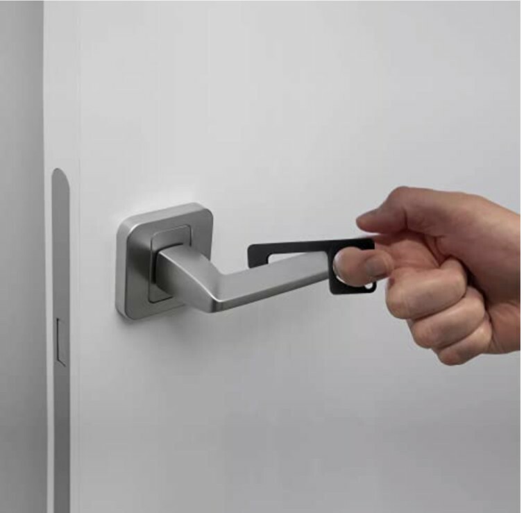 2 Pack HANDS FREE TOOL Safe No Touch Keys Chain, Stop Germs NEW