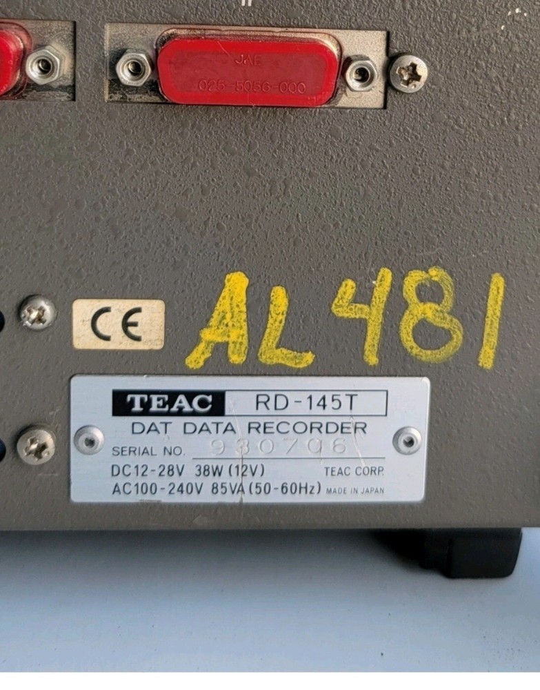 TEAC RD-145T DAT 16 CHANNEL DATA RECORDER.