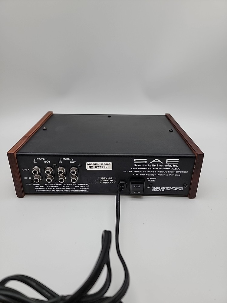 SAE 5000 Impulse Noise Reduction System Vintage Hi-Fi Audio Processor