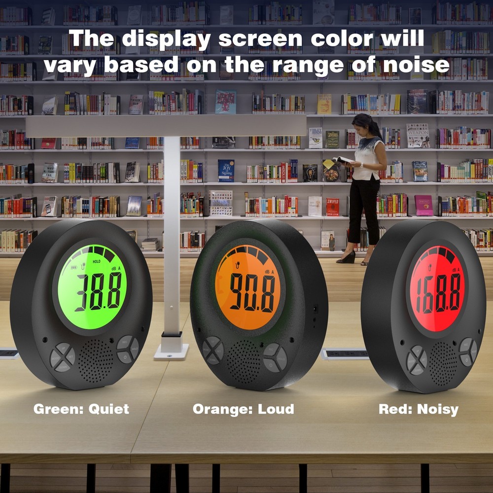 SWAREY Digital Decibel Meter with DIY Voice Warning & Remote Control