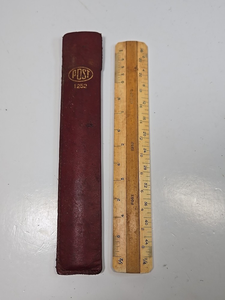 Vintage Post 1252 Drafting Scale Ruler Rule Tool W/ Case