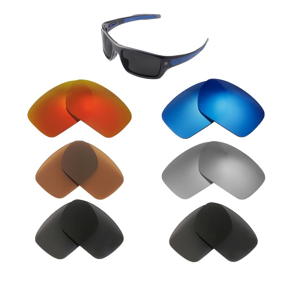 Walleva Replacement Lenses for Oakley Turbine Sunglasses-Multiple Options