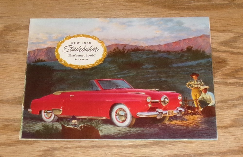 Original 1950 Studebaker Full Line Foldout Sales Brochure Champion Commander