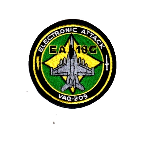 VAQ-209 EA-18G ELECTRONIC ATTACK SHOULDER PATCH