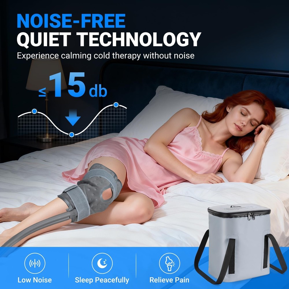 Cold Therapy Machine, Portable Ice Machine for Knee After Surgery，Program