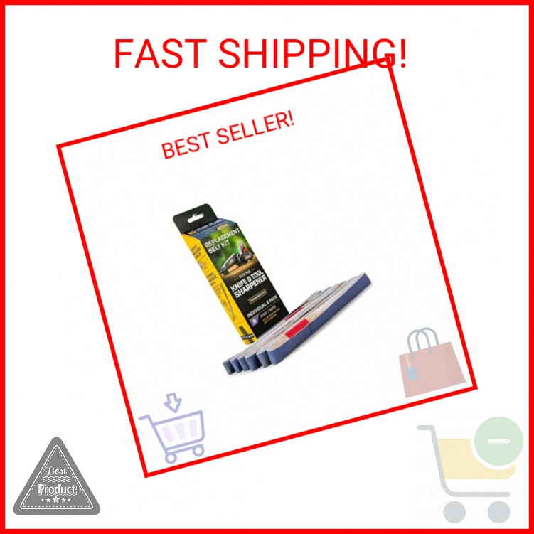 Work Sharp Knife & Tool Sharpener 6000 Grit Fine Replacement Belt Kit WSSA000270