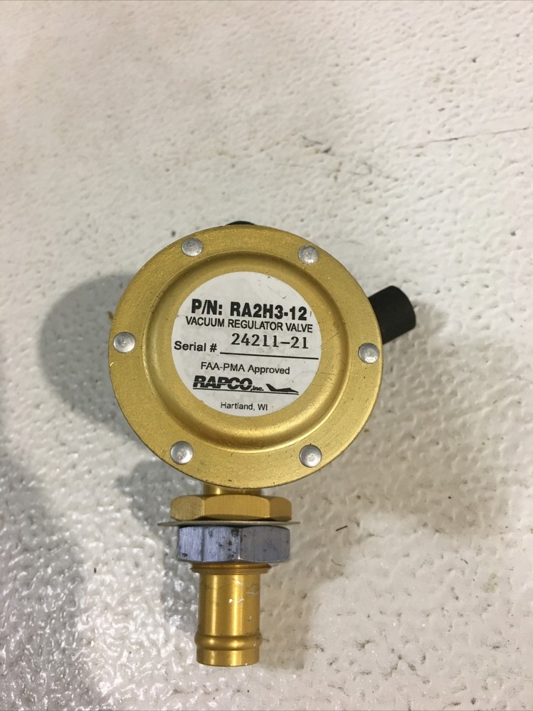 RAPCO vacuum regulator valve RA2H3-12