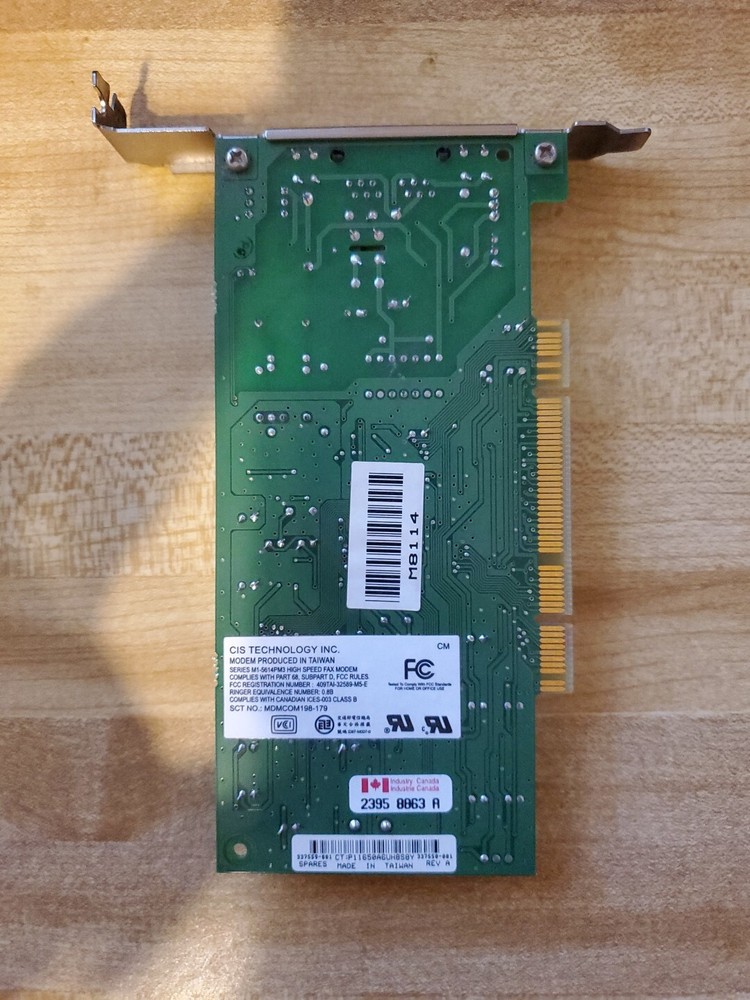 CIS Technology Fax Modem Series M1-5614PM3