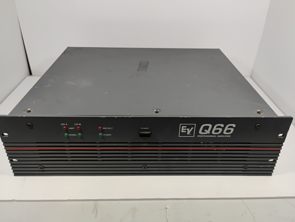 Electro-Voice EV Q66 2-Channel Power Amplifier. Untested As Is.