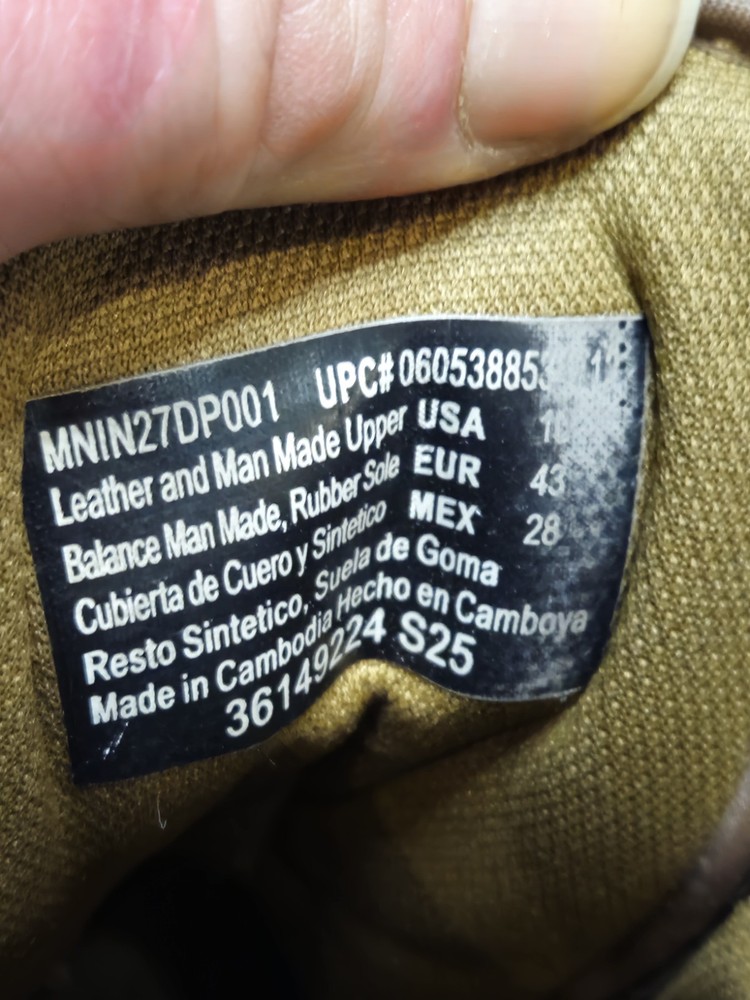 Size 10 INTERCEPTOR Frontier 6" Tactical Combat Boots Men's Brown Suede