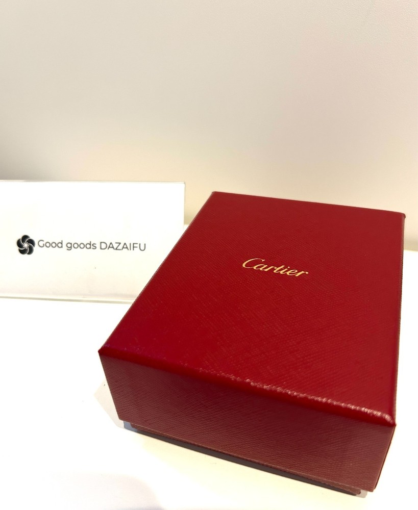 Cartier Pair Ring Empty Box Red Leather Case & Outer Box Set Gift Authentic