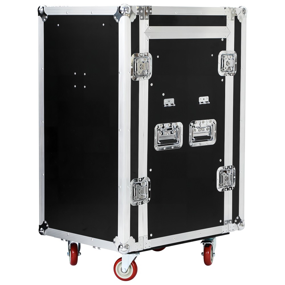 16U DJ Road Case Flight Case Tilted Mixer Stand & Work Table,Studio Rack Cabinet