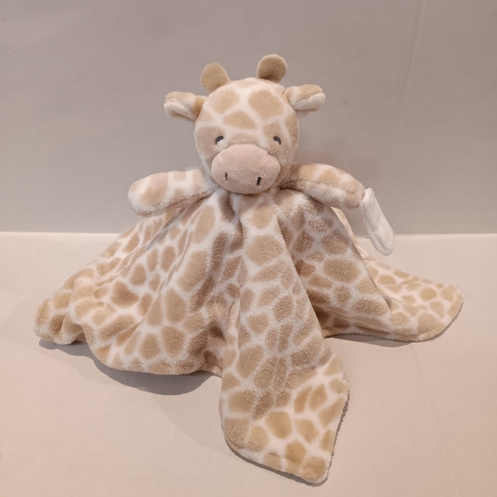 Carters Giraffe Cuddle Plush Security Blanket-Lovey-Pacifier Loop-Unisex-2021