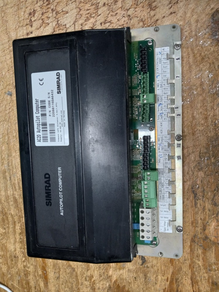 Simrad AC20 PN 22088116 da6432 Autopilot Computer Processor Tested Good