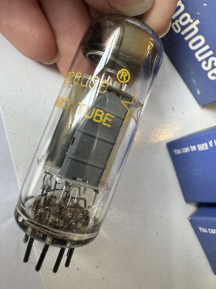 Pair Westinghouse 8AW8A NOS Audio vacuum tube triode pentode