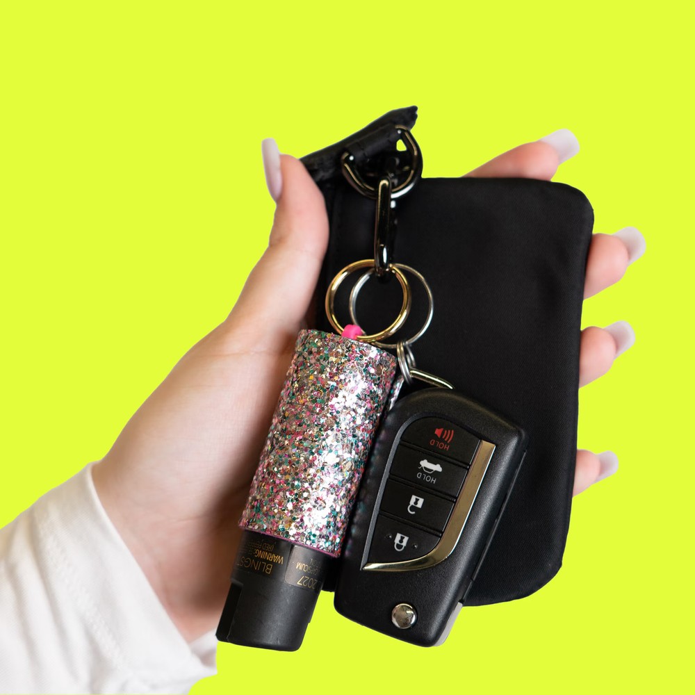 BLINGSTING Essentials Maximum Strength Pepper Spray with Key Ring.