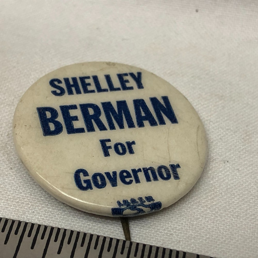 Vintage Shelley Berman for Governor Pinback Button