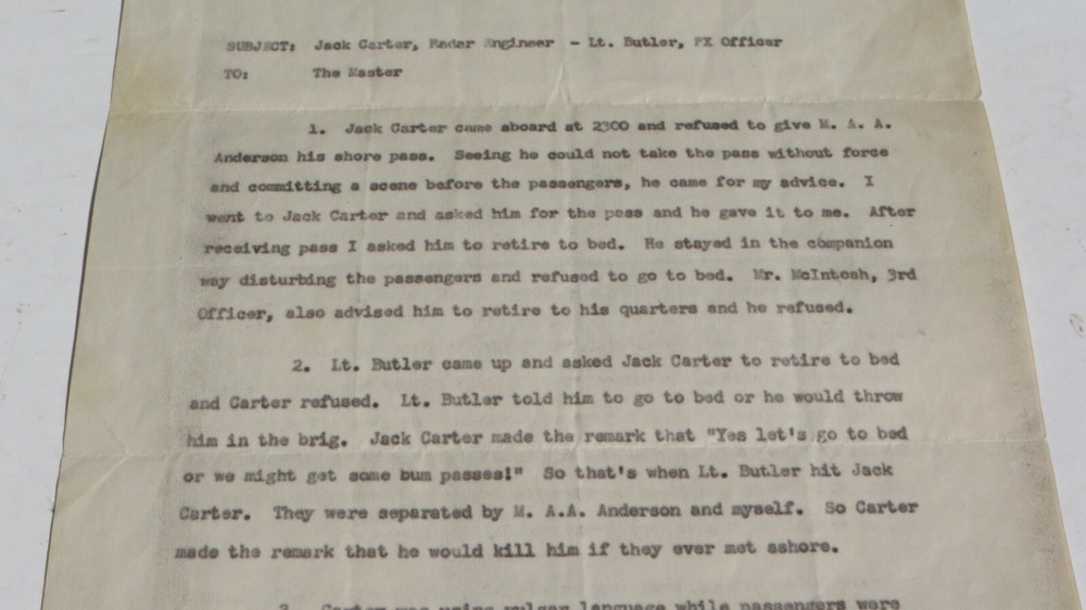 USATS James O'Hara Disciplinary Document Write Up