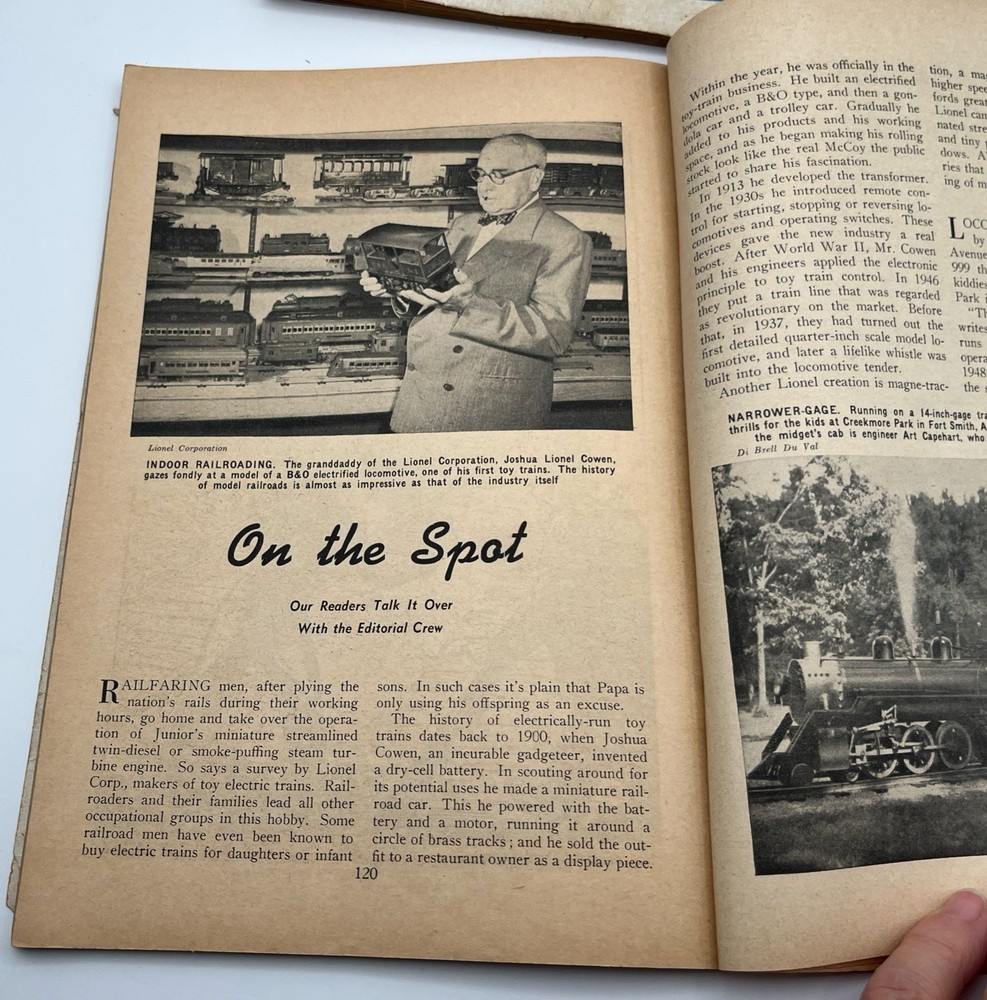 Vtg 2 Issues RAILROAD MAGAZINE 1953 train Magazines.