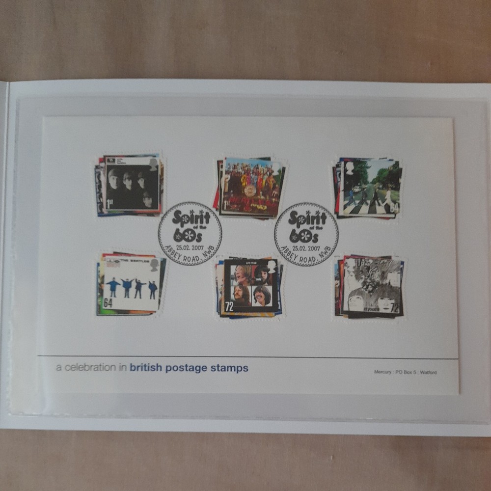 beatles royal mail stamps