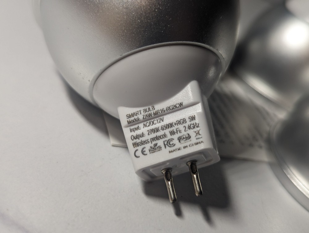 Mr16 Smart LED Bulb Gu5.3 Base Wifi Controlled 6 Pack