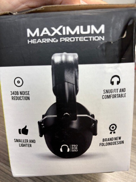 Hearing Protection Ear Muffs for Noise Reduction, 33dB Certified,