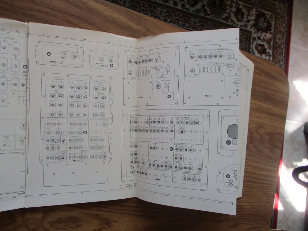 NASA Orbiter OV-102 Display and Control Panel Configuration Diagrams