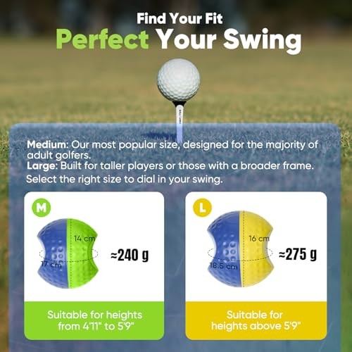 Golf Training Aid Ball for Impact Precision & Consistent Swings, Golf Swing