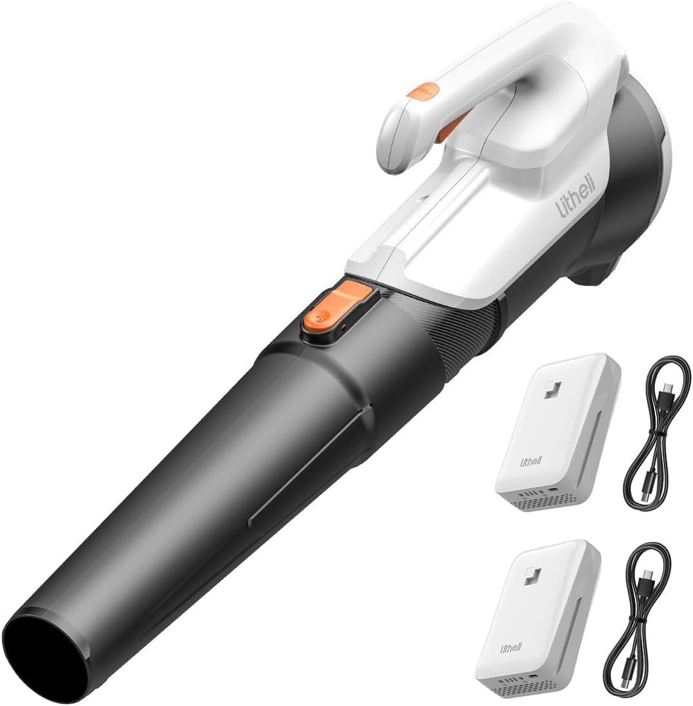 20V Cordless Leaf Blower 350 CFM 85 MPH Variable Speeds Electric Leaf Blower