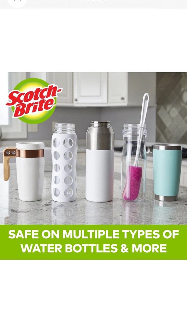 Scotch-Brite® Bottle Scrubber 507, 2 Pack