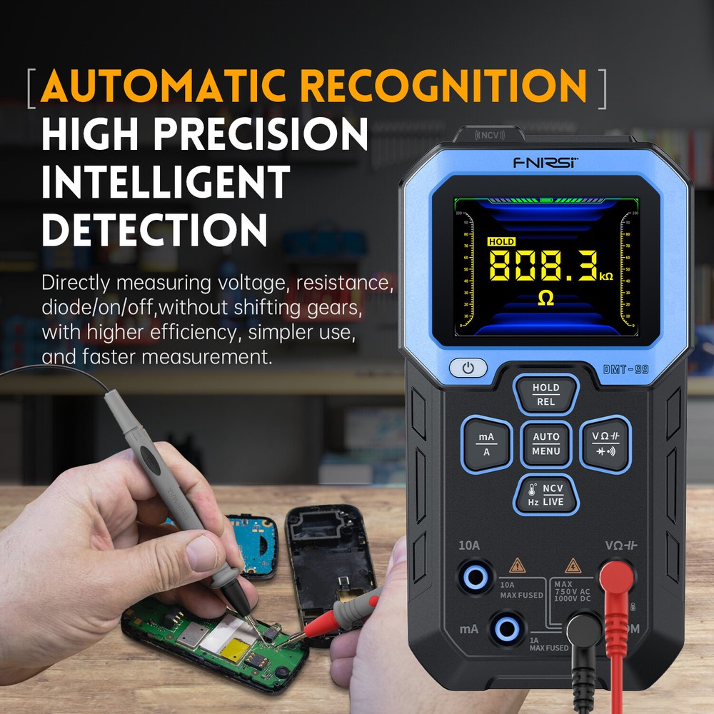FNIRSI Digital Multimeter Intelligent Automatic Recognition Multiple Measurement