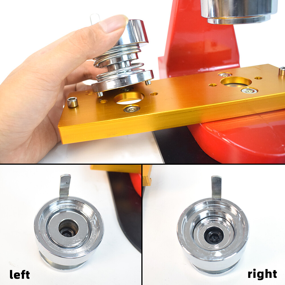 37mm 1.5" Button Maker Badge Press 100 Pcs Circle Cutter Manual Making Machine