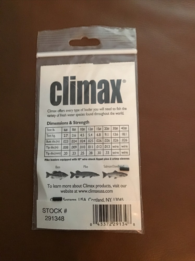 NEW Climax Freshwater Leader Pike