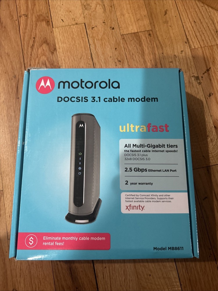 Motorola MB8611 Modem Cable - Black