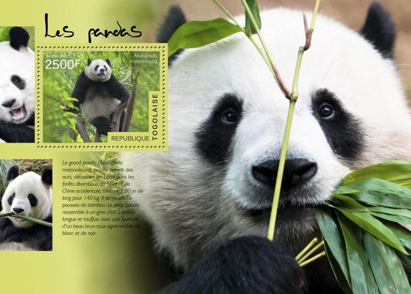 2014 TOGO MNH. PANDAS. Yvert&Tellier Code: 900  |  Michel Code: 6135 / Bl.1047