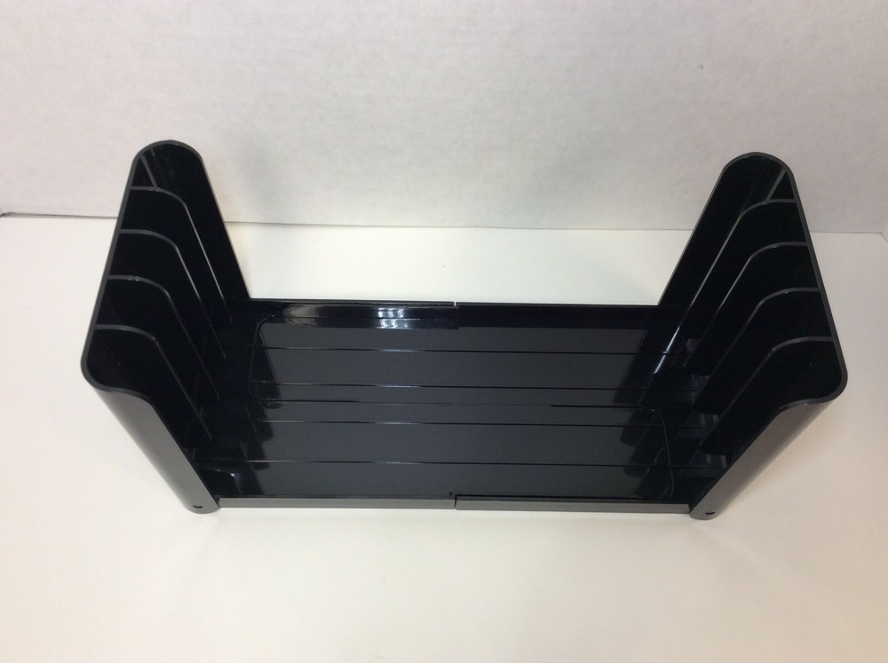 Business Source, File Holder, Black, Plastic, Adjustable, 26374, 1/Box,