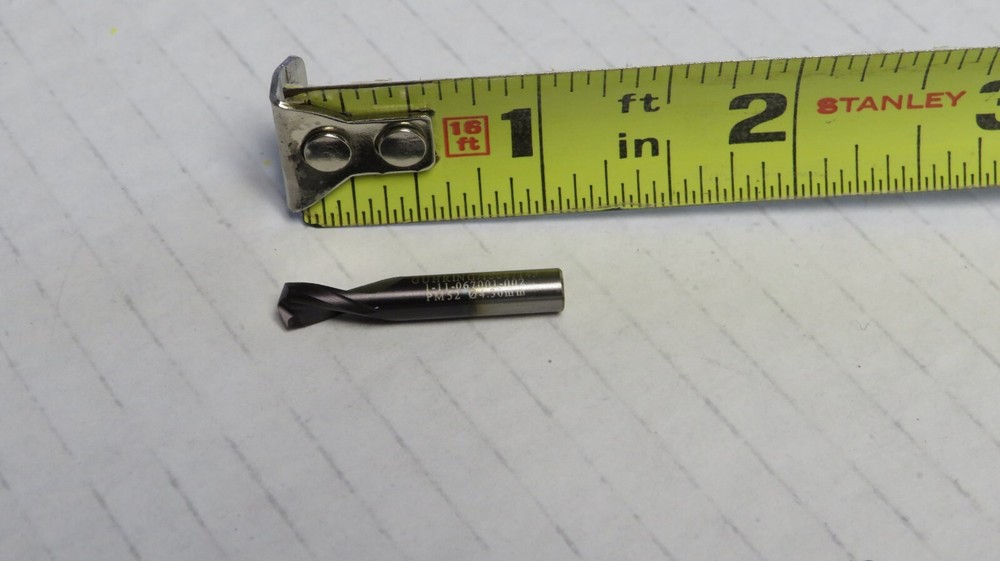 ( 10 DRILL BITS) GUHRING 4.3MM DIAMETER SPIRALBOHRER PM52 DRILL BITS 380270849