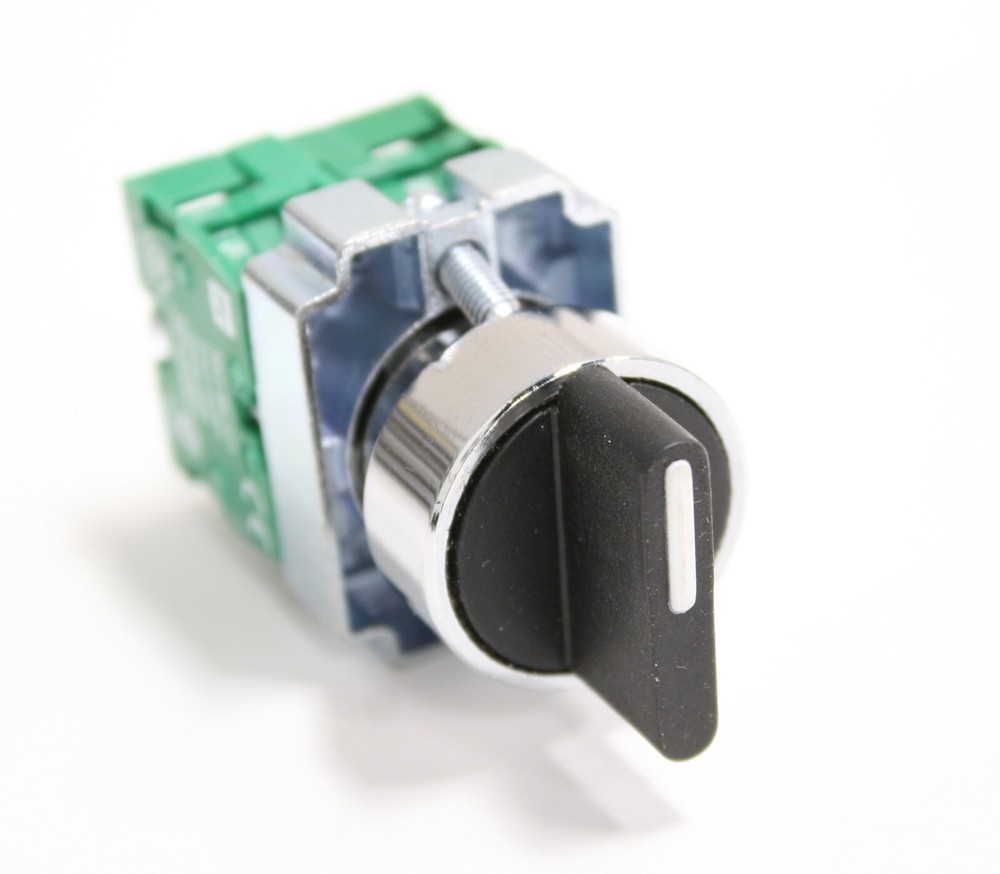 RB2-BD7 22.5mm 3 Pos Spring Return Left to Centre Selector Switch C/W 2NO BE101